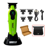 New 2025 BRDCLIP FA1T Green Professional Hair Trimmer Barber Carving Gradient Finish Machine Electric Clipper with Charger Stand