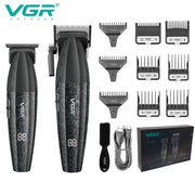 VGR Hair Trimmer Professional Clipper Cordless Barber 9000 RPM Rechargeable Hair Cutting Machine Metal Trimmer for Men V-640
