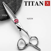 TITAN professional hairdresser scissors barber scissors  hair cutting  thinning  set of 5.5/6.0/6.5.7.0inch japan440c steel