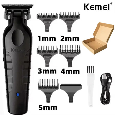 Kemei  KM-2299 KM-2024  Professional Barber Cordless Electric Hair Clippers USB Rechargeable Hair Trimmers Hair Cutting Machine