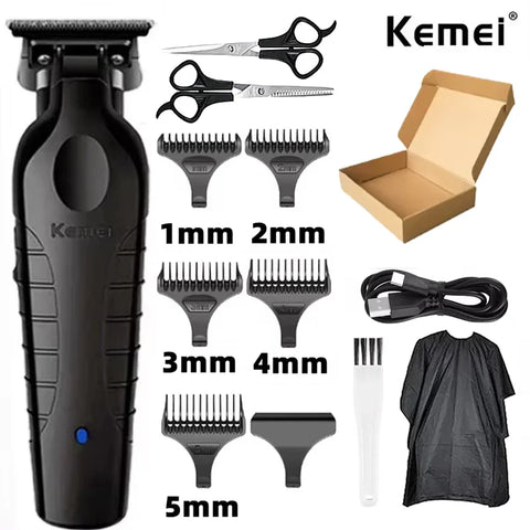 Kemei  KM-2299 KM-2024  Professional Barber Cordless Electric Hair Clippers USB Rechargeable Hair Trimmers Hair Cutting Machine