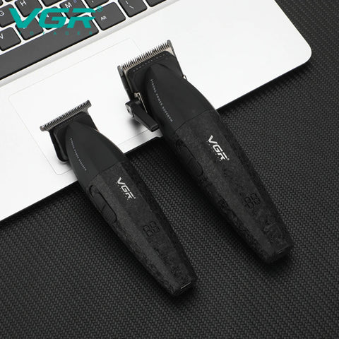 VGR Hair Trimmer Professional Clipper Cordless Barber 9000 RPM Rechargeable Hair Cutting Machine Metal Trimmer for Men V-640