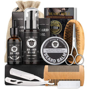 Premium Men’s Beard Grooming Kit with Beard Roller & Cleaning Disinfectant