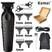 Kemei  KM-2299 KM-2024  Professional Barber Cordless Electric Hair Clippers USB Rechargeable Hair Trimmers Hair Cutting Machine