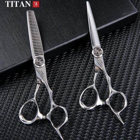 TITAN professional hairdresser scissors barber scissors  hair cutting  thinning  set of 5.5/6.0/6.5.7.0inch japan440c steel