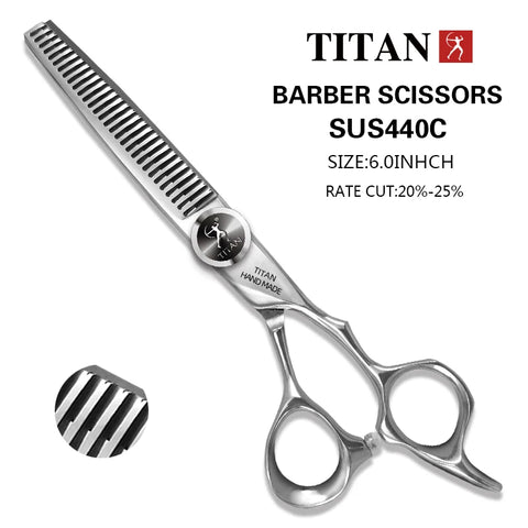 TITAN professional hairdresser scissors barber scissors  hair cutting  thinning  set of 5.5/6.0/6.5.7.0inch japan440c steel