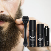 Premium Men’s Beard Grooming Kit with Beard Roller & Cleaning Disinfectant