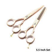 Hair Scissors Professional 6.0 Inch Barber Hairdressing Cutting Thinning Set Reversed Scissors Laser Wire salons shears