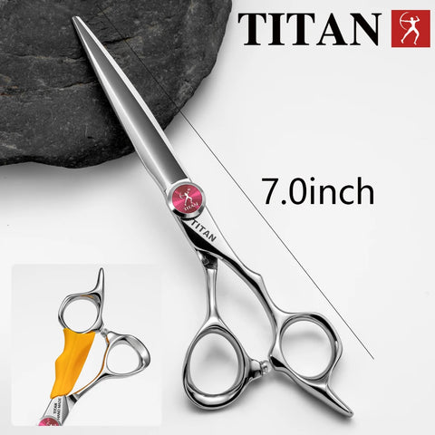 TITAN professional hairdresser scissors barber scissors  hair cutting  thinning  set of 5.5/6.0/6.5.7.0inch japan440c steel