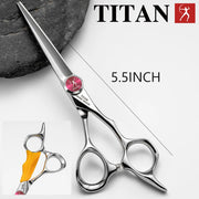TITAN professional hairdresser scissors barber scissors  hair cutting  thinning  set of 5.5/6.0/6.5.7.0inch japan440c steel