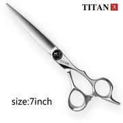 TITAN professional hairdresser scissors barber scissors  hair cutting  thinning  set of 5.5/6.0/6.5.7.0inch japan440c steel