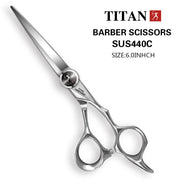 TITAN professional hairdresser scissors barber scissors  hair cutting  thinning  set of 5.5/6.0/6.5.7.0inch japan440c steel