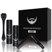 Premium Men’s Beard Grooming Kit with Beard Roller & Cleaning Disinfectant
