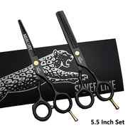 Hair Scissors Professional 6.0 Inch Barber Hairdressing Cutting Thinning Set Reversed Scissors Laser Wire salons shears