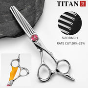 TITAN professional hairdresser scissors barber scissors  hair cutting  thinning  set of 5.5/6.0/6.5.7.0inch japan440c steel